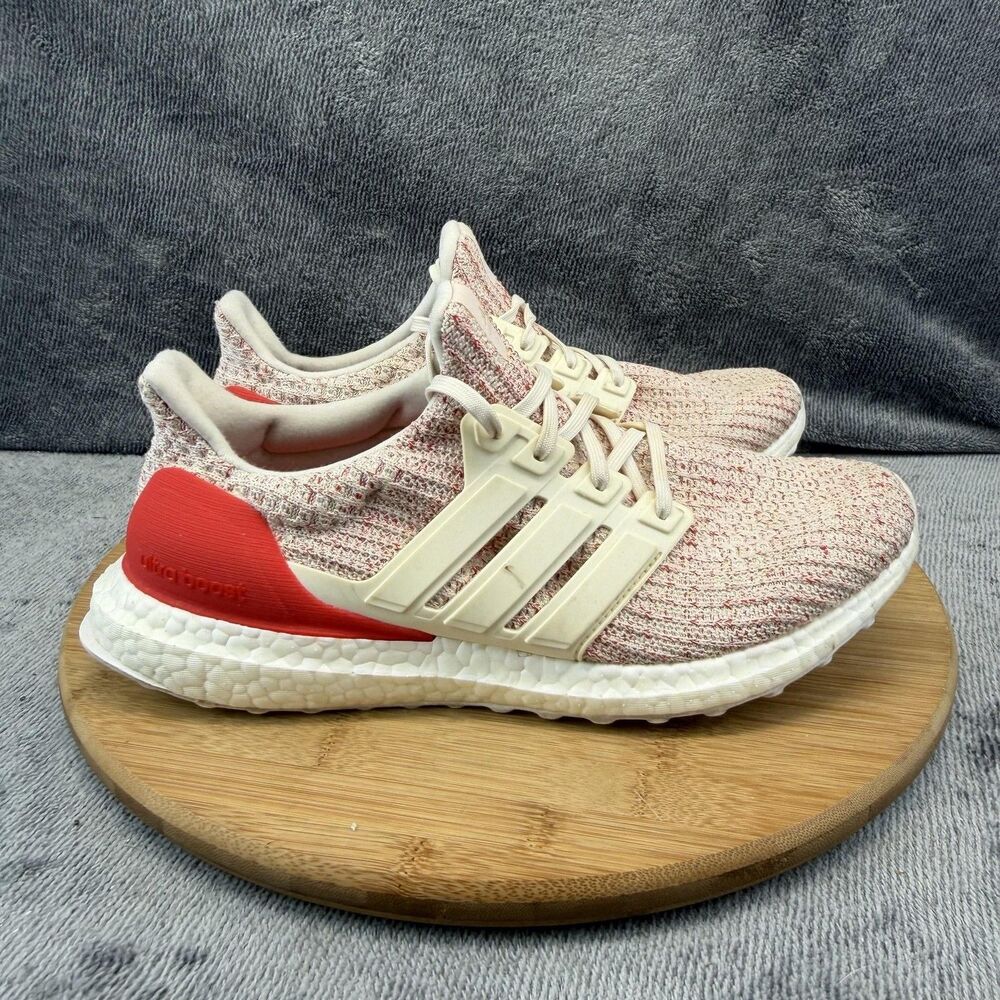 Adidas Ultraboost 4.0 Shoes Womens Size 9 Pink Knit Running Sneakers DB3209